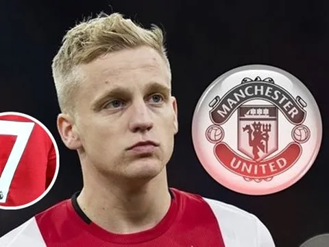 Những số áo Van de Beek có thể mặc khi cập bến Man Utd