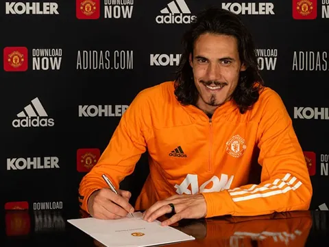 Cavani gửi thông điệp đến NHM Man Utd sau khi gia hạn hợp đồng