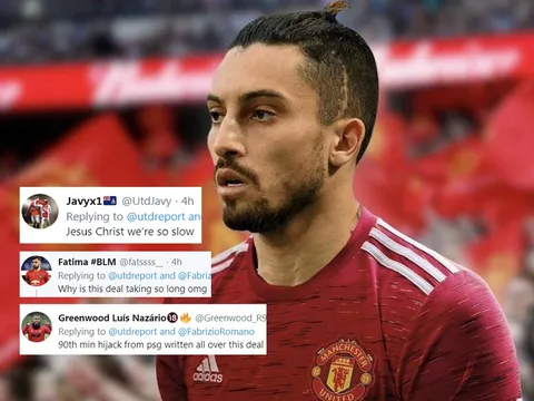 CĐV Man Utd: "Cứ chậm chạp đi, đến phút 90 PSG sẽ cuỗm mất cậu ấy"