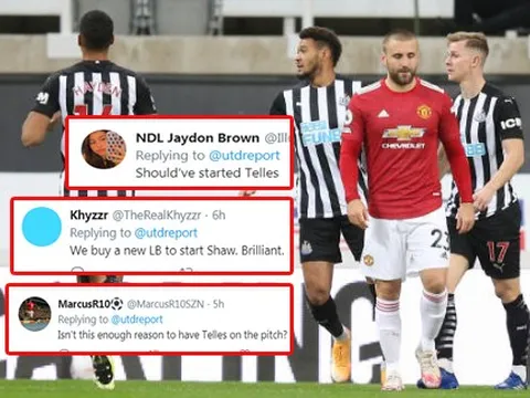 CĐV Man Utd: "Mua Telles và Ole vẫn để cậu ấy đá chính, thật tuyệt vời"