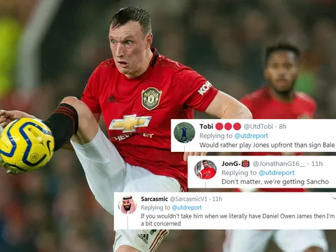 CĐV Man Utd: "Thay vì mượn cậu ấy, hãy đẩy Phil Jones lên đá tấn công"