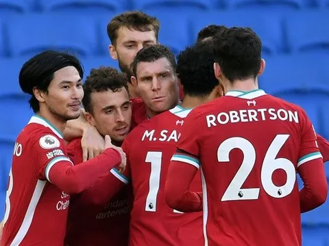 Chấm điểm Liverpool trận Brighton: "Đôi cánh" gây thất vọng