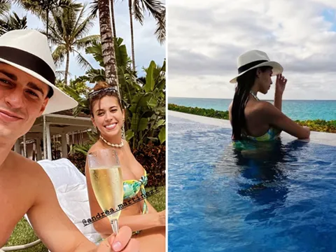 Bị loại khỏi ĐTQG, Kepa tìm niềm vui bên cạnh nửa kia bốc lửa