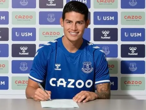 CHÍNH THỨC! James Rodriguez gia nhập Everton, giá rẻ bất ngờ