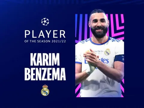 CHÍNH THỨC: Real lập cú đúp danh hiệu cá nhân Champions League 2021/22