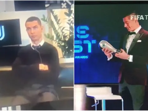 CHOÁNG! Ronaldo phản ứng khó đỡ khi Lewandowski đoạt FIFA The Best