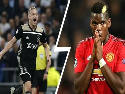 Chưa đến Man United, Van de Beek đã buộc phải "hy sinh" vì Pogba