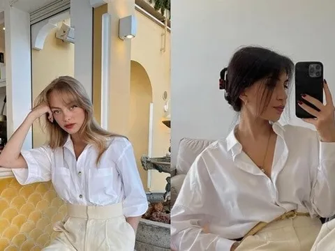 Combo áo trắng – jeans xanh: Công thức mặc đẹp chuẩn Pháp không bao giờ lỗi mốt