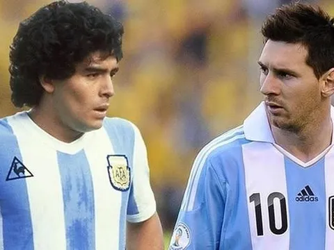 Con trai Diego Maradona: Messi không có cửa so với cha tôi