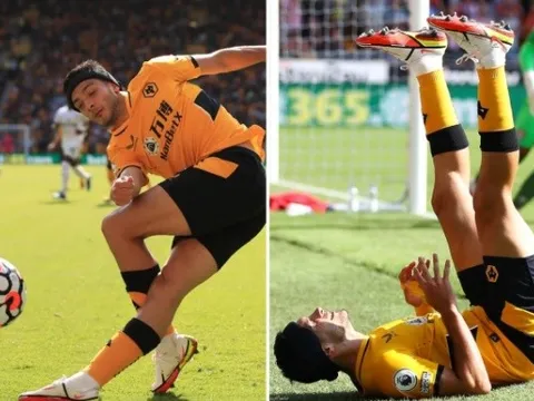 Cú rabona đi vào lòng đất của tiền đạo Wolves