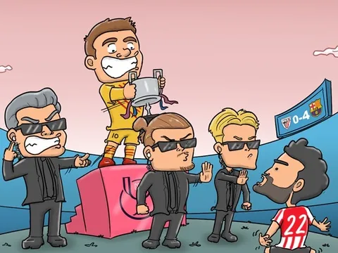 Cười té khói với loạt ảnh chế Barca vô địch Cúp Nhà vua