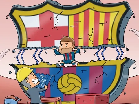 Cười té khói với loạt ảnh chế Messi phá kỷ lục Xavi