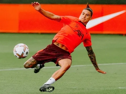 Darwin Nunez tập luyện cật lực, quyết 'mở tài khoản' tại Premier League