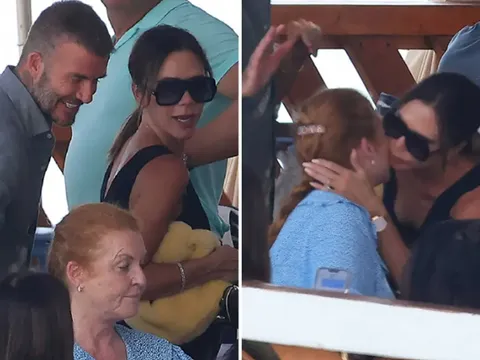 Beckham và bà xã thân mật với nhân vật nổi tiếng