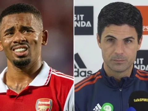 Arteta tiết lộ phản ứng của Jesus khi bị loại khỏi tuyển