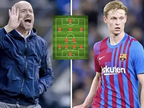 De Jong từ chối MU khiến Erik ten Hag hụt hẫng