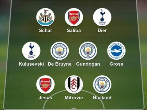 ĐHTB vòng 1 Ngoại hạng Anh: Kẻ 'diệt' Quỷ, bộ 3 Man City