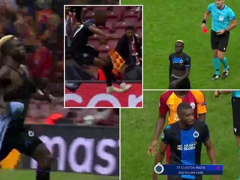 Điên rồ cúp C1! 'Ác mộng' của Real nhận 2 thẻ đỏ cùng lúc vì 'dại dột'