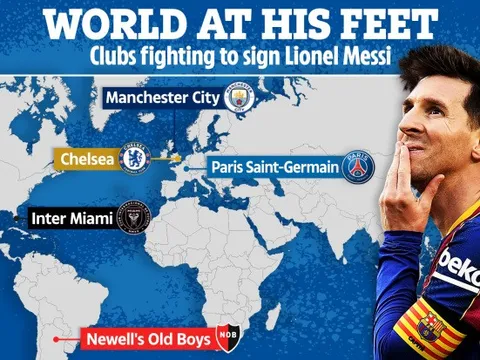 Vụ Messi nóng dần: Man City rút lui, Gã khổng lồ nhảy vào đấu PSG