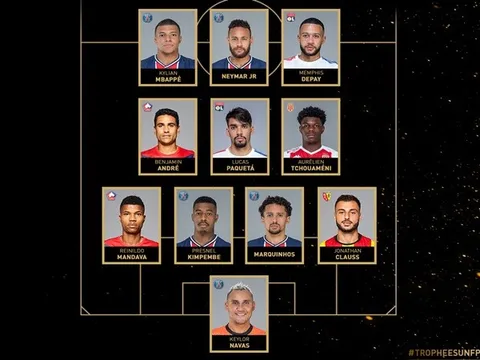 Đội hình 11 cầu thủ xuất sắc nhất Ligue 1 mùa 2020/21