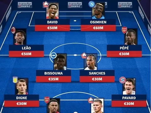 Đội hình 400 triệu bảng Lille từng sở hữu: Cặp đôi Arsenal; Máy quét EPL
