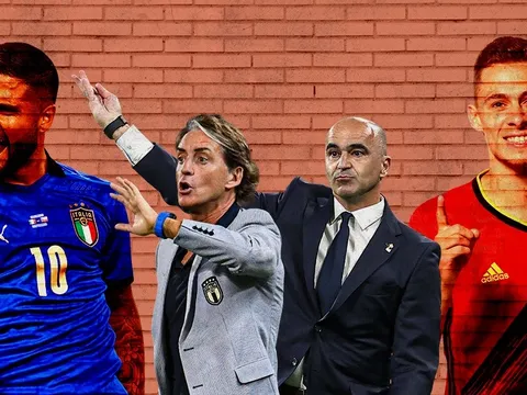 Đội hình kết hợp Bỉ - Italia: Hàng tiền vệ khủng