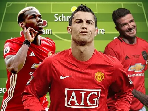 Đội hình kết hợp các huyền thoại 1999 và cầu thủ đương đại Man Utd