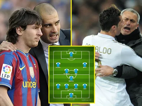 Đội hình kết hợp mọi thời đại của Pep Guardiola - Jose Mourinho: 11 "cực phẩm"