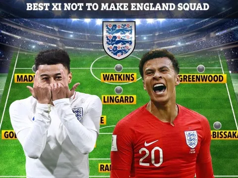 Đội hình "khủng" với 11 cầu thủ lỗi hẹn cùng ĐT Anh tại EURO 2020