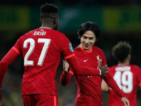 Đội hình Liverpool trận Norwich: Cơ hội cho Minamino?