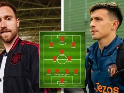 Đội hình Man Utd đấu Atletico: Lần đầu cho Eriksen và Martinez?