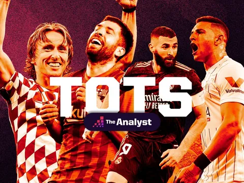 Đội hình tiêu biểu La Liga 2021/22: 3 sao Barca, trục dọc Real