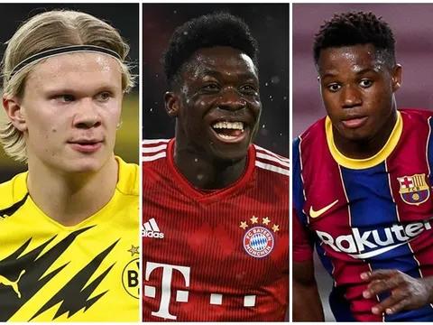 Đội hình U20 đỉnh nhất thế giới: Có Haaland và Fati; Bắc Mỹ lên hương