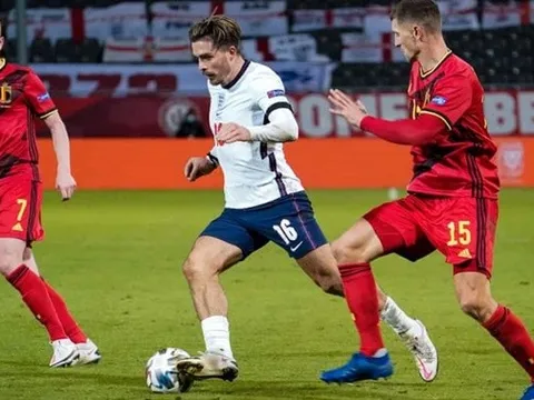 Đội tuyển Anh thua cuộc nhưng nhạc trưởng Grealish vẫn biết cách "nhảy múa" trước người Bỉ