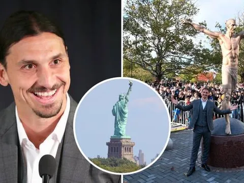 Được tạc tượng, Ibrahimovic lại tuyên bố ngạo nghễ