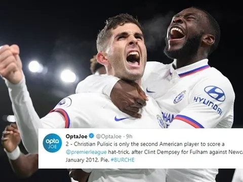 Trước Pulisic, chỉ duy nhất 1 người Mỹ có hattrick tại Premier League