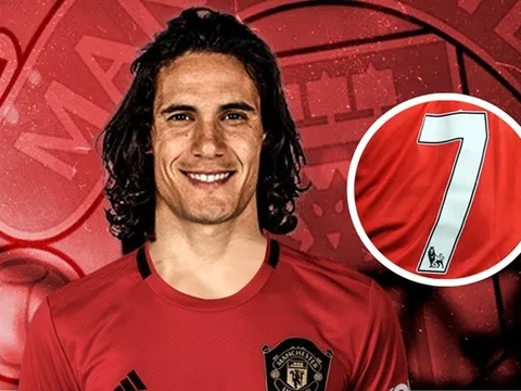 Edinson Cavani và điều cần biết về lời nguyền số 7 tại M.U