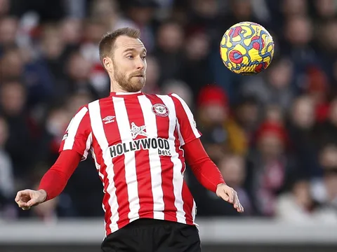 Eriksen lần đầu thi đấu sau khi bị đột quỵ ở Euro 2020