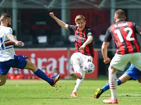Hàng thủ "biếu" 1 bàn thắng, AC Milan hú vía trước Sampdoria