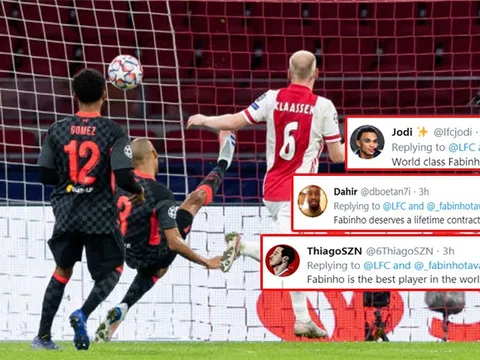 Fabinho cứu bóng trên vạch vôi, CĐV Liverpool thay nhau phát cuồng