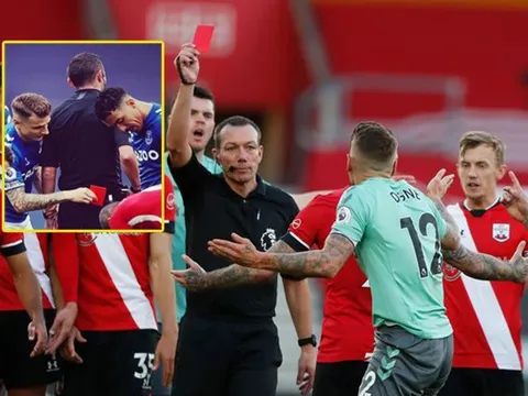 Fan Liverpool "cà khịa" chiếc thẻ đỏ của Digne: "Quả báo đến nhãn tiền"