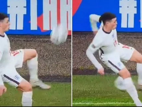 First touch khó tưởng của Phil Foden trong ngày Anh hủy diệt Iceland