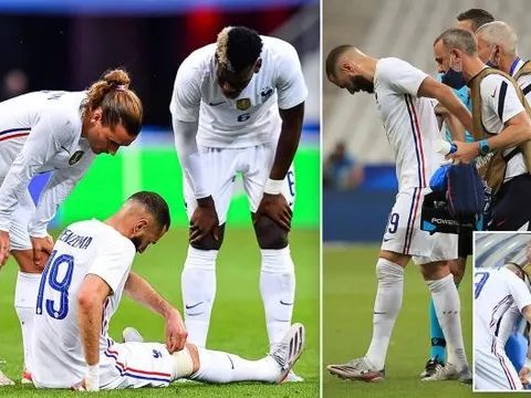 Pháp hoảng loạn khi Benzema chấn thương, nguy cơ lỡ EURO