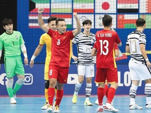 Futsal châu Á: Đội tuyển Việt Nam đại thắng trước Hàn Quốc
