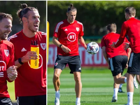 Rời xa Real, Bale có biểu cảm "khác thường" trong màu áo xứ Wales