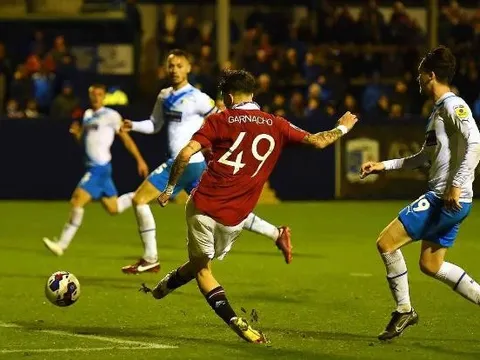 Garnacho nhanh như sóc, giúp U21 Man Utd đánh bại Barrow phút 90