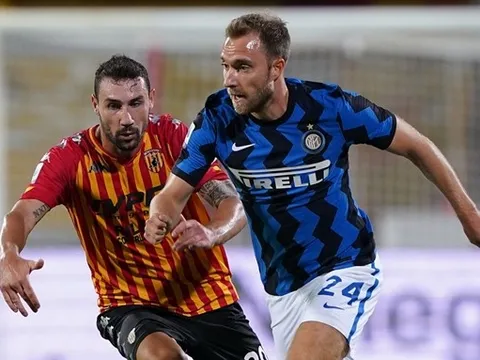 Cú sút chạm xà ngang và dấu chấm hết cho Eriksen ở Inter Milan