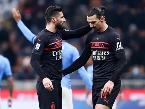 Giroud hoàn toàn lu mờ Ibrahimovic, nâng bước Milan giành Scudetto