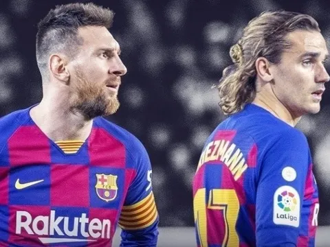 Griezmann trong vai kẻ khốn khổ vì Lionel Messi