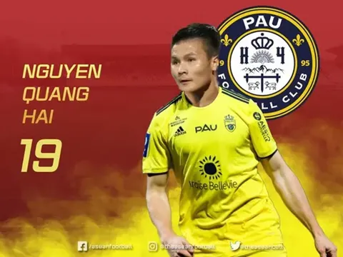 Quang Hải sắp lấy số áo 19 ở Pau FC